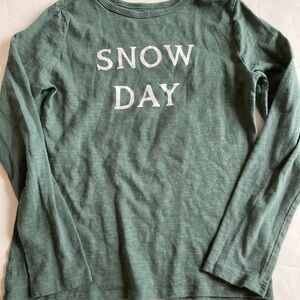 Little co organic 'Snow Day' Long Sleeve Shirt size 8